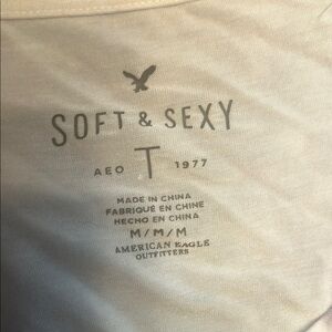 American Eagle Outfitters Soft & Sexy Women's Top - Cream